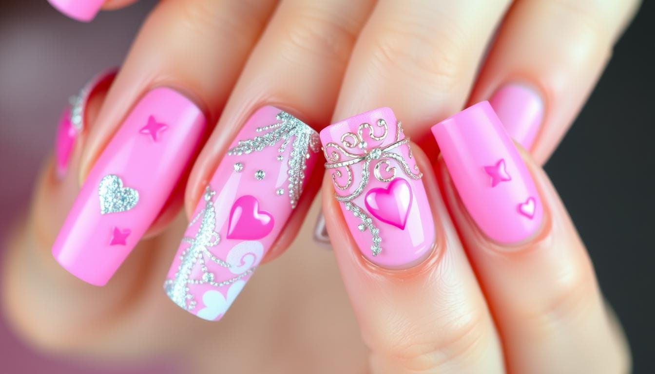 Unhas Rosa