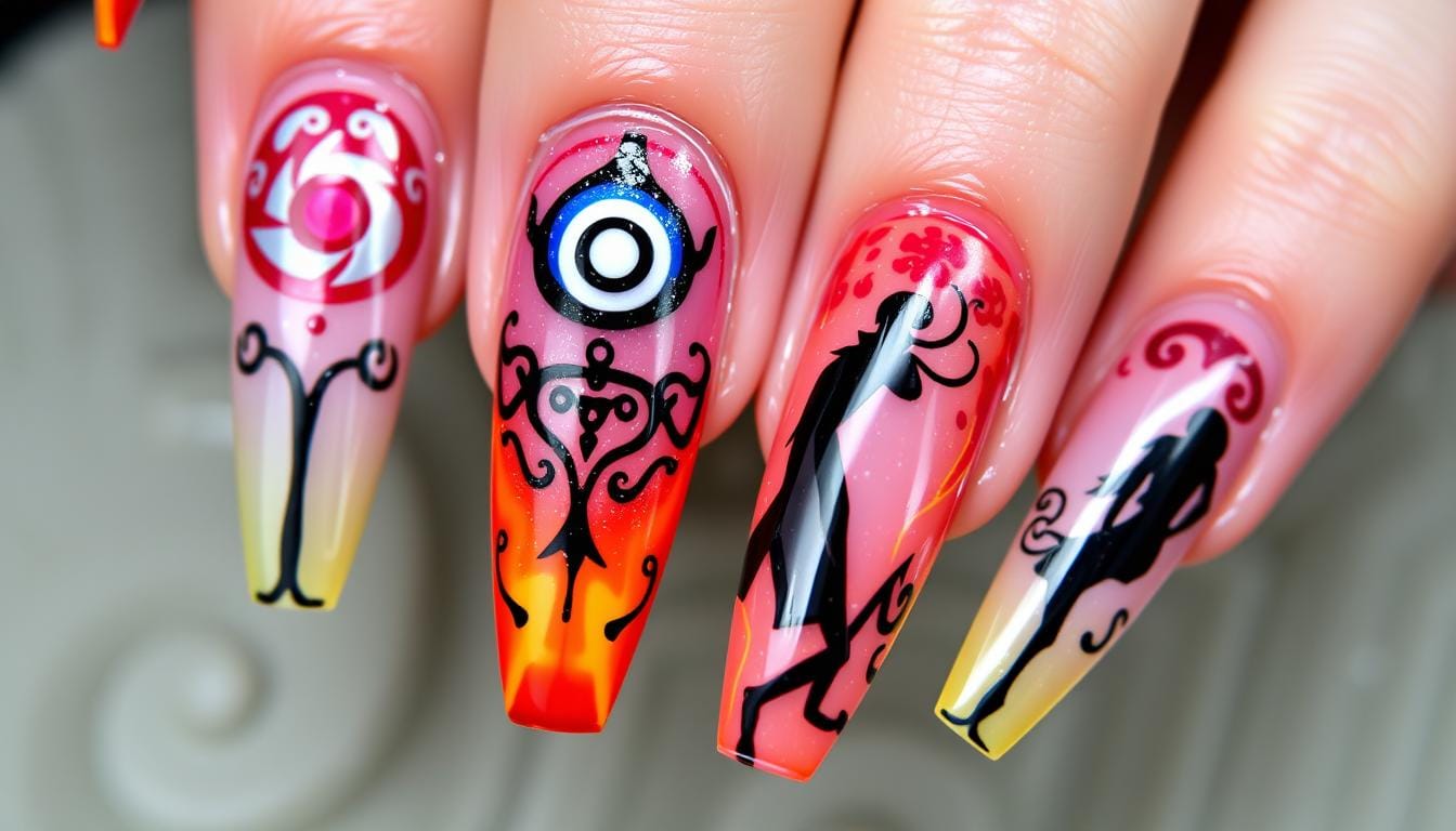 Nail art Naruto