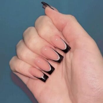 Unha BAILARINA FRANCESINHA Preta: O Eclético Toque de Elegância