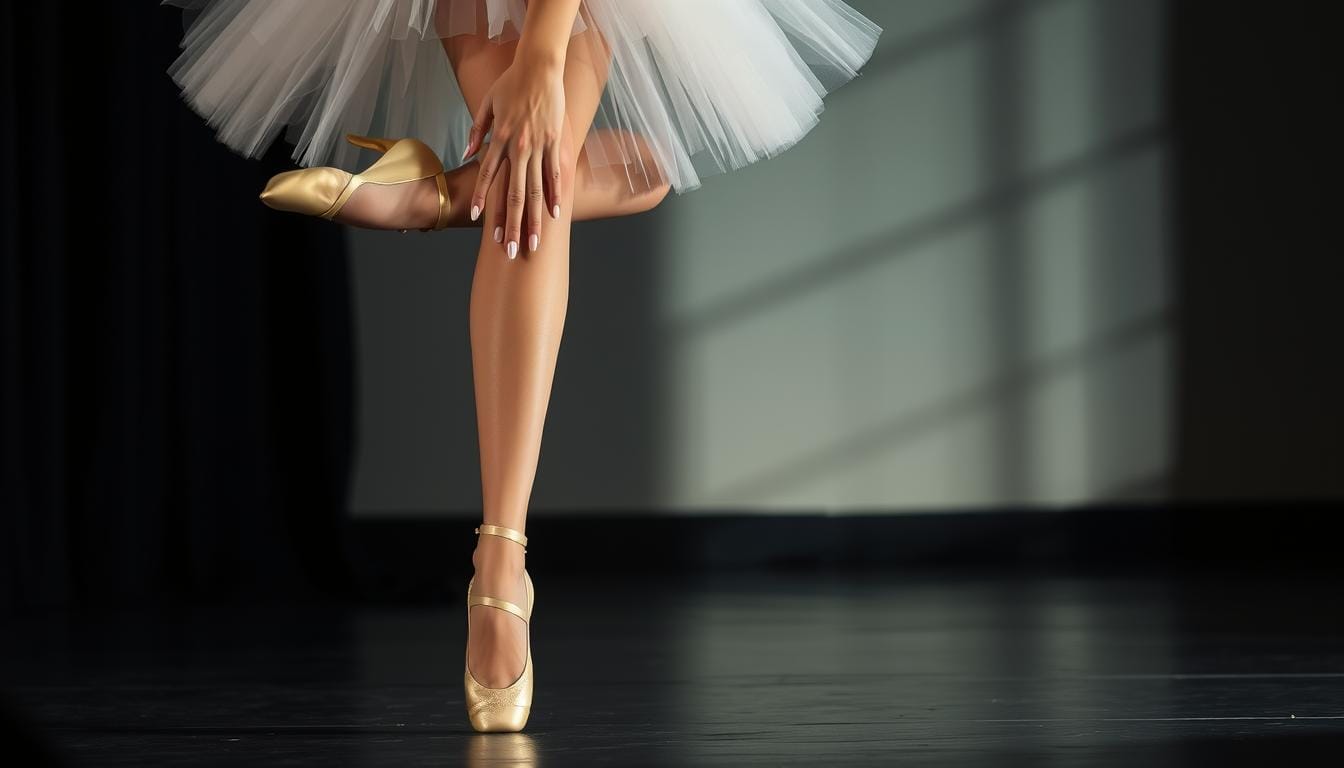 Unha bailarina com francesinha