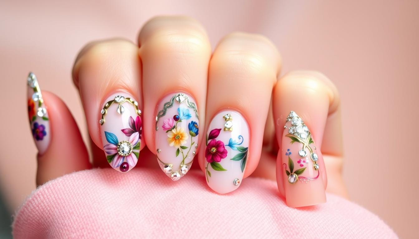 Unhas em Gel Decoradas Lindas