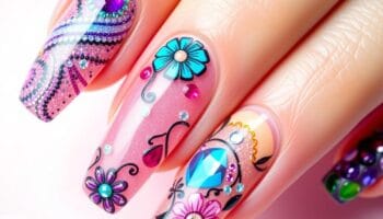 Minha Jornada com Unhas em Gel Encapsuladas: Nail Art