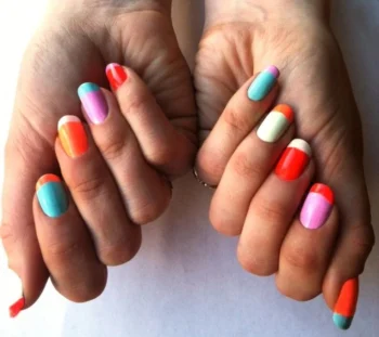 O que é: Color blocking unhas
