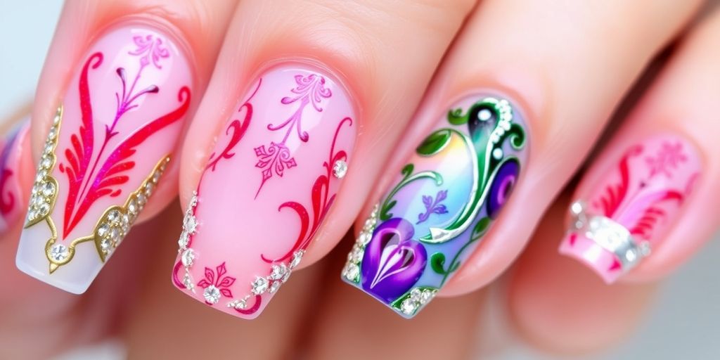 Unhas de Gel Decoradas