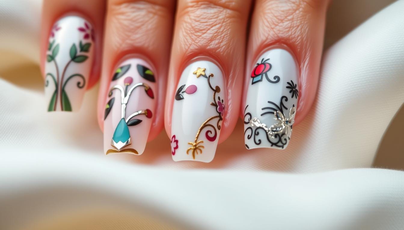 Blindagem de Unhas Decoradas