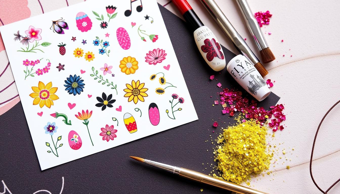 Como fazer adesivos para unhas decoradas