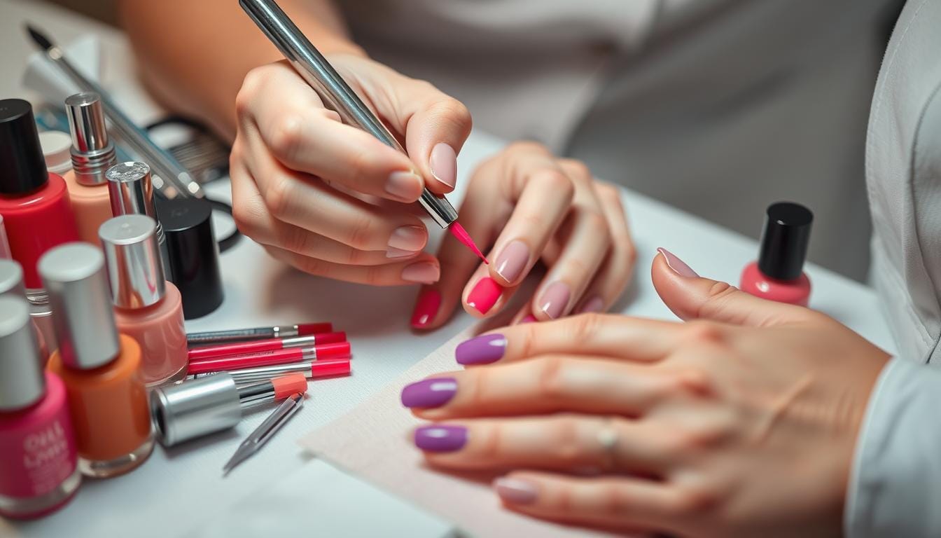 Como fazer unhas rapido e bem feitas