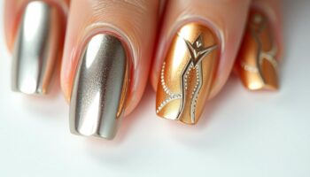 Conheça as Unhas Metálicas: Tendência que Amei