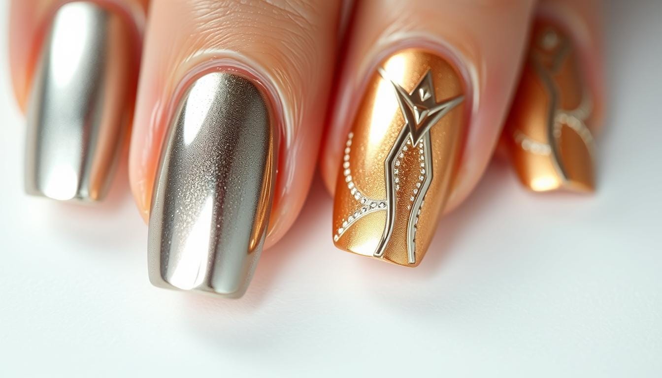 Conheça as Unhas Metálicas