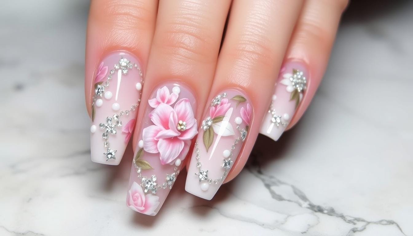 Decoração para unhas de gel