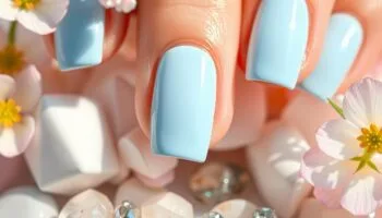 Esmalte azul bebê: tendências para suas unhas perfeitas