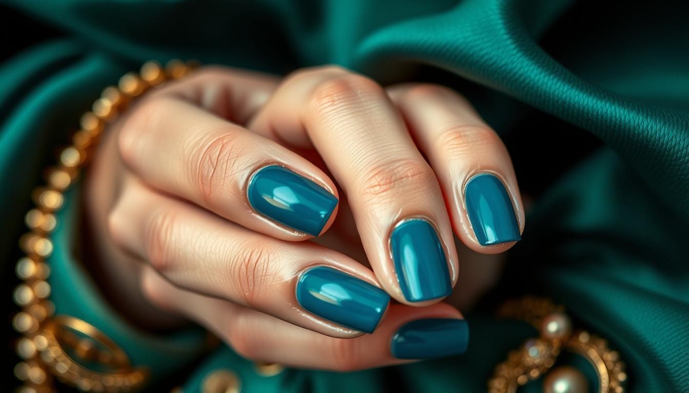 Esmalte azul petróleo
