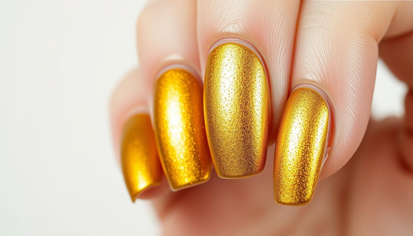 Unhas Douradas Foscas