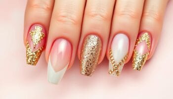 Unhas com glitter dourado: ideias para arrasar