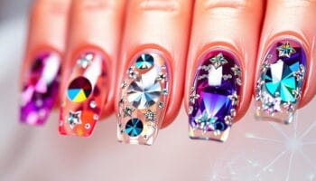 Unhas de gel com pedras de diamante: Guia Completo