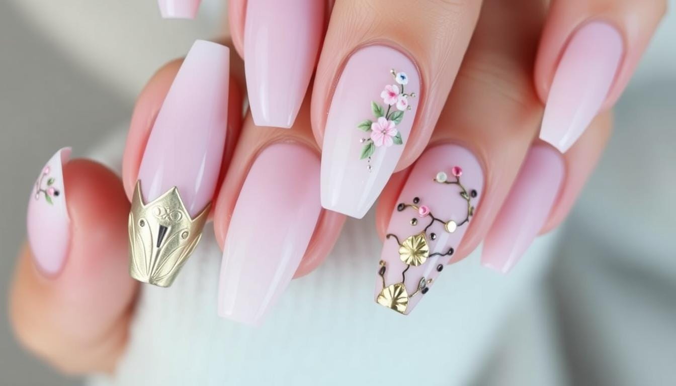 Unhas decoradas simples e bonitas