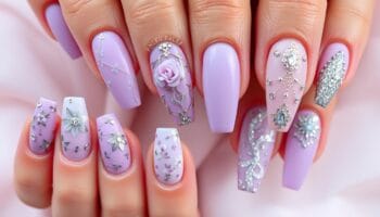 Unhas lilás para casamento: looks perfeitos em 2025