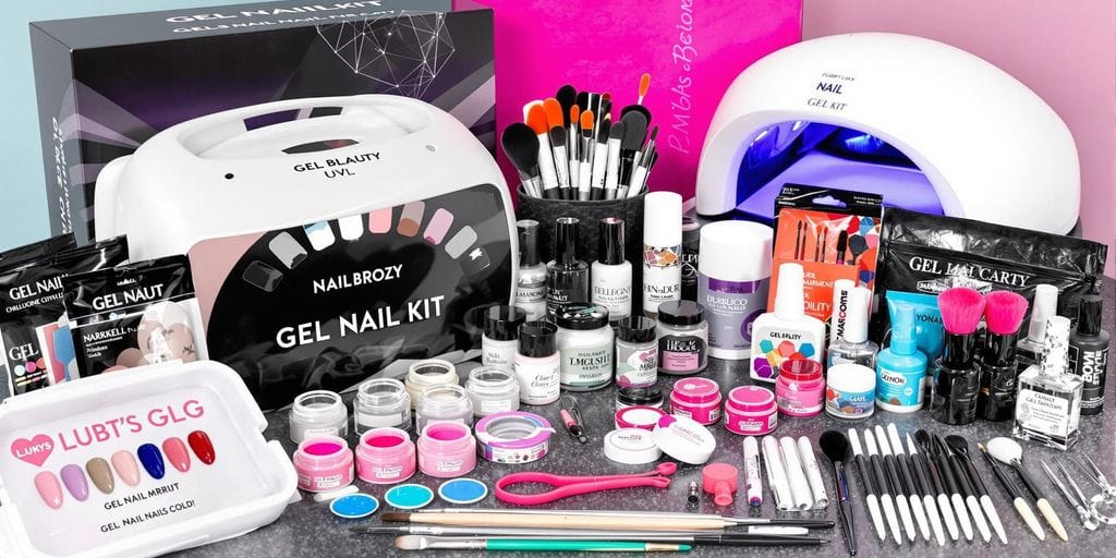 kit para unhas de gel