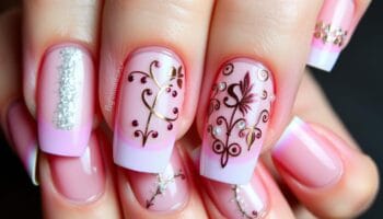 Aprenda a Fazer Unhas Decoradas Rosa com Francesinha