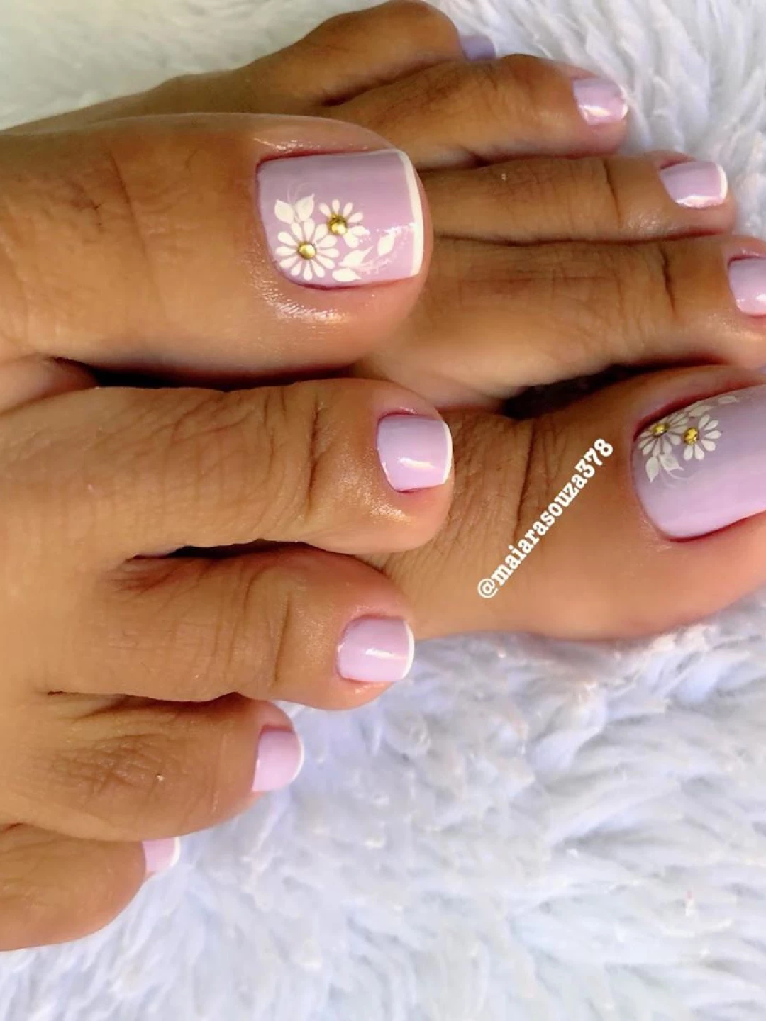 uñas decoradas de pies