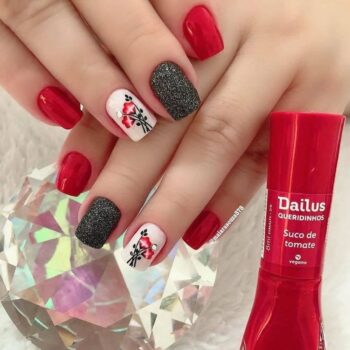 Aprenda a criar unhas decoradas vermelhas deslumbrantes