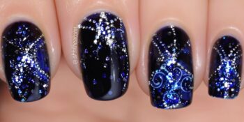 Unhas Decoradas Azul Escuro: Elegância e Estilo Marcante