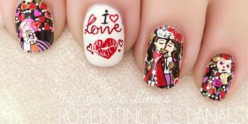 Unhas Decoradas Beijo Roubado: Paixão e Elegância nas Mãos