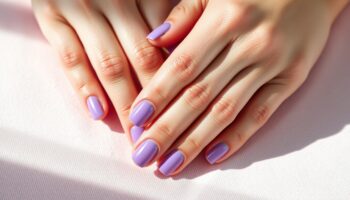 Veja Minhas Unhas Decoradas Charminho Lilás Lindas