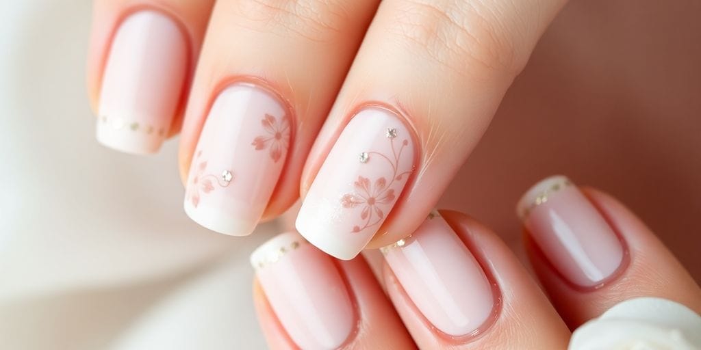 Unhas Decoradas em Cores Claras