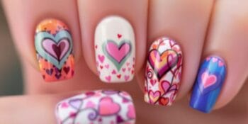 Unhas Decoradas com Corações: Amor e Estilo em Cada Detalhe