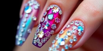 Unhas Decoradas com Pedrinhas: Brilho e Elegância nas Mãos