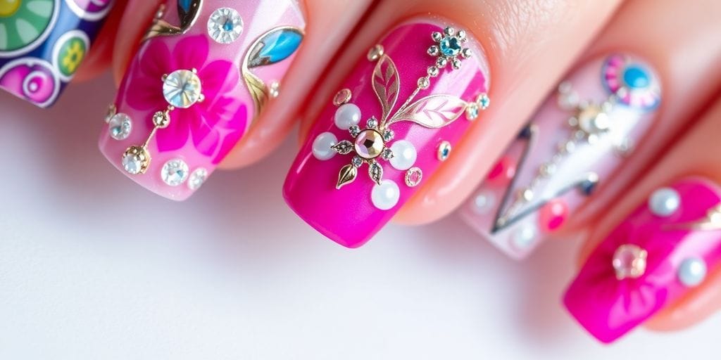 Unhas Decoradas em Gel