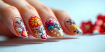 Unha de Fibra Decorada: Delicadeza e Sofisticação