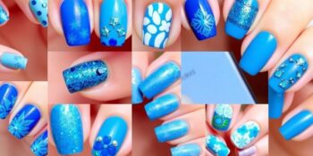 10 modelos de unhas azul decoradas: inspirações únicas