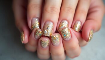 10 Unhas Decoradas com Glitter Que Brilham Muito