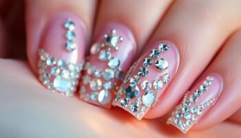 6 Unhas Decoradas com Pedrarias e Luxo