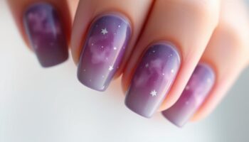 8 Unhas Decoradas com Tema Galáxia e Estrelas