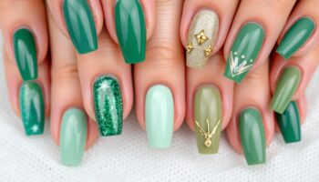 Como Fazer Unhas Decoradas Verdes Incríveis